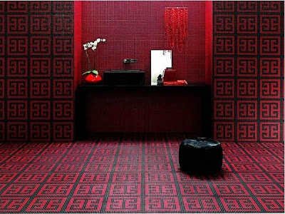 k%C4%B1rm%C4%B1z%C4%B1+siyah+mozaik+modelleri Banyo Seramik Mozaik Banyo Dekorasyon Fikirleri