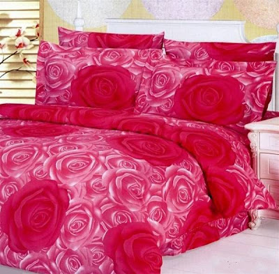 pembe+ve+k%C4%B1rm%C4%B1z%C4%B1+g%C3%BCll%C3%BC+nevresimler Yatak Odası Nevresim ve Yatak Odaları