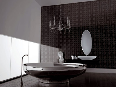 siyah+seramik+karol+modeli Banyo Seramik Mozaik Banyo Dekorasyon Fikirleri