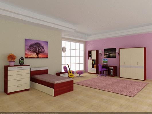 sade+genc+odasi+takimi Yeni Tasarım Genç Odası Modelleri